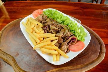 Bife com Batata Frita Grande